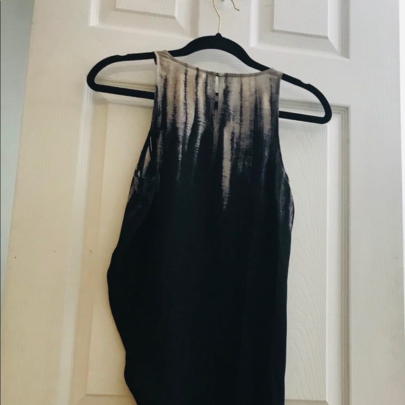 NWT Black/beige ombré symmetrical hem line dress - Picture 8 of 8